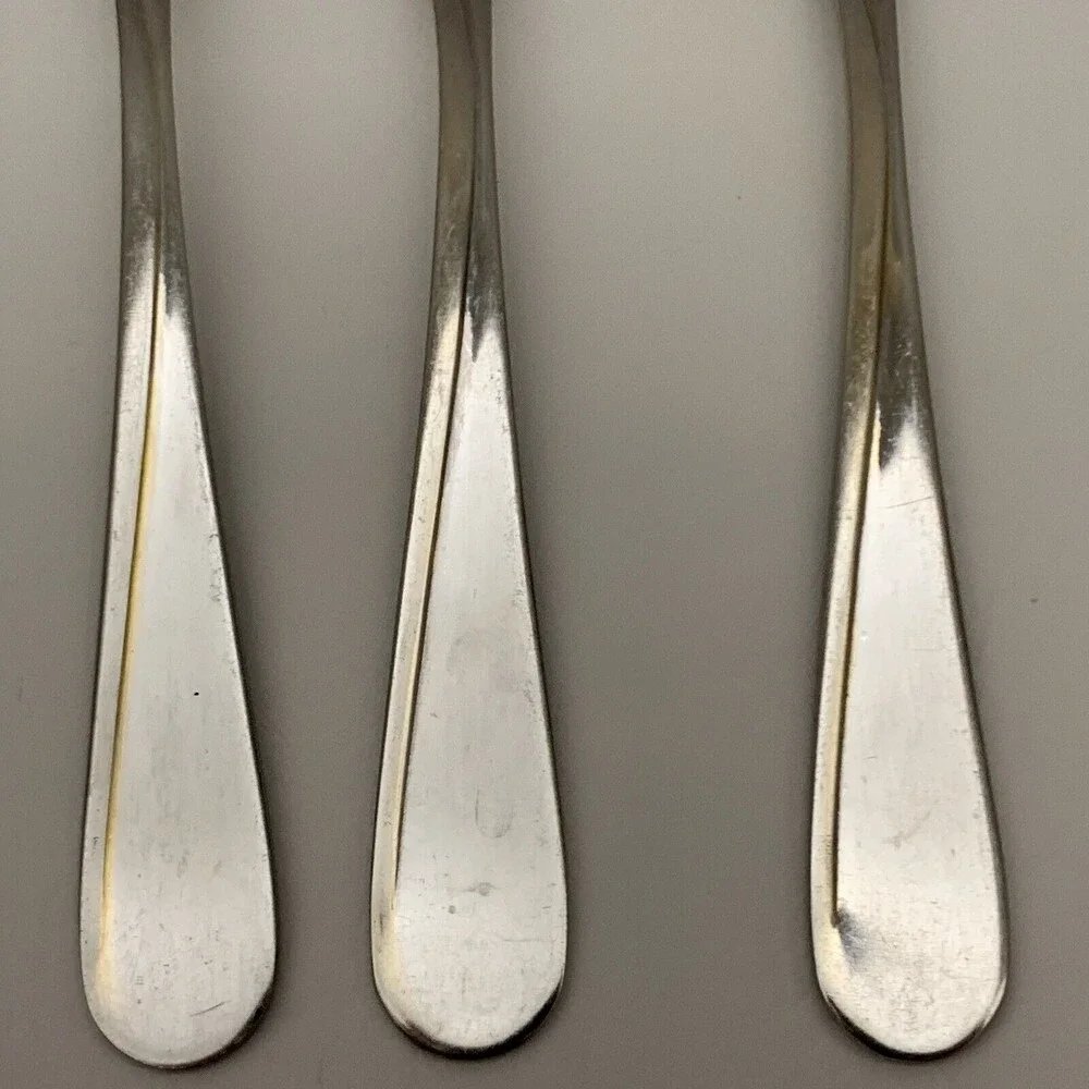 Gourmet Settings 18/10 Stainless‎ Steel Forks Spoons Flatware Lot of 5